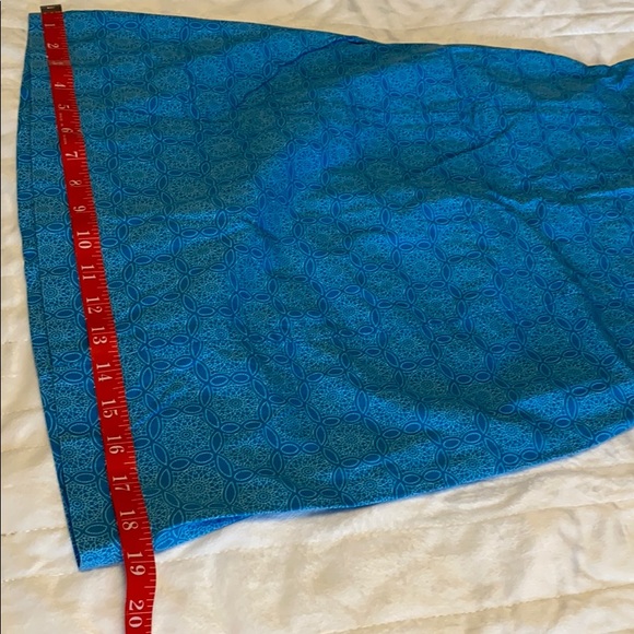 The Limited Stretch Blue Pattern Summer Dress - Picture 8 of 9